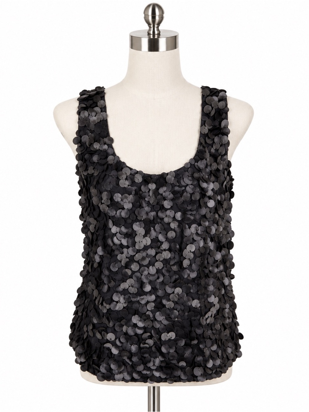 Ellen Tracy silk blend holiday black top 8